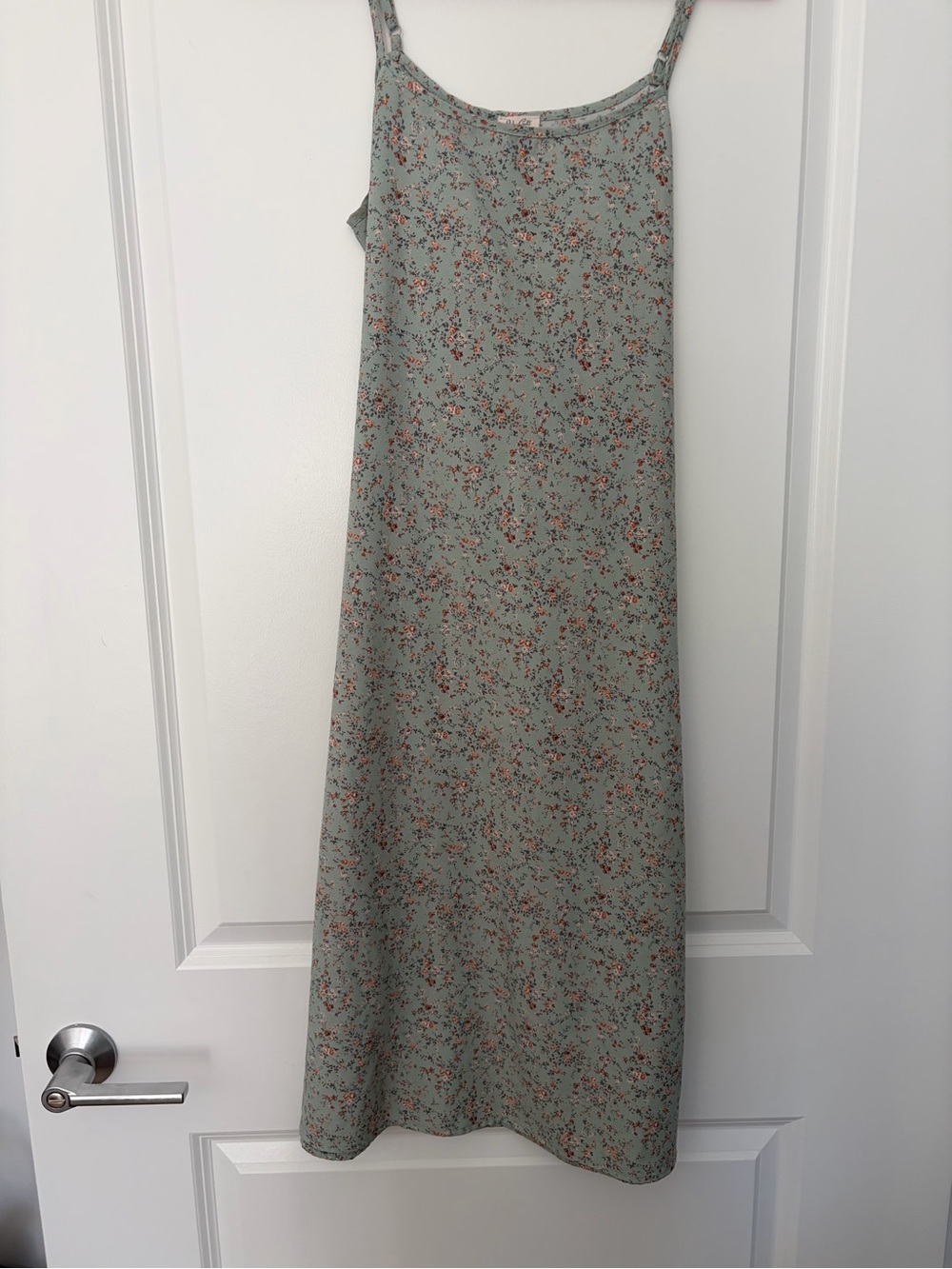 Brandy Melville Sage Green Floral Maxi Dress